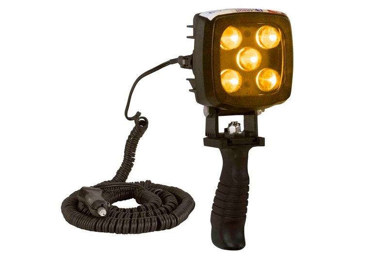 25W Amber LED Handheld Hunting Spotlight - 2250 Lumens - Durable Construction - IP67