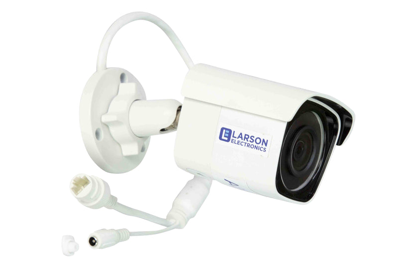 Larson 4MP IP Security Camera - PoE Powered - IR LEDs - Alarm Activated - IP66 - Sun Shield