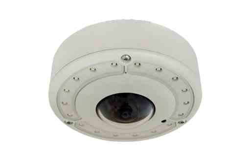 Larson 12MP Fisheye Security Camera - 12V DC/PoE - OZT, Day/Night - 65' Infrared Distance, IP68/N4X - NDAA Compliant
