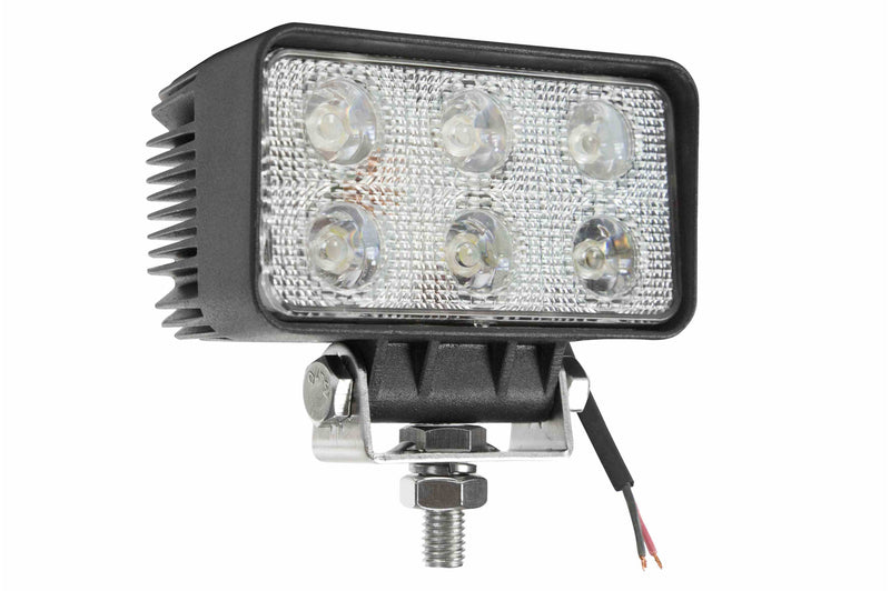 Larson 18 Watt LED Flood Light - 1400 Lumens - Six 3-Watt LEDs - 10-32 Volt DC - IP67 Waterproof