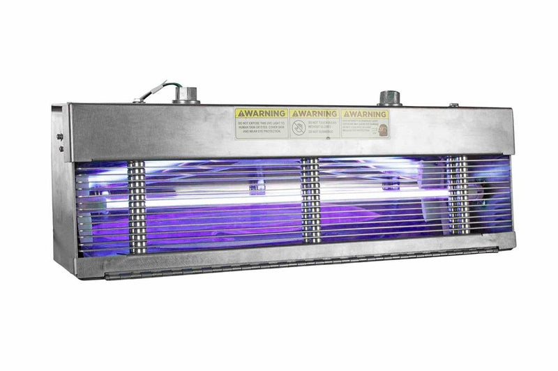 Indirect UV Air Disinfection Fixture - Far UV-C - Destroys Airborne Bacteria & Viruses - 120V - 40 uW/cm2 Total UV Intensity - Pendant Mount