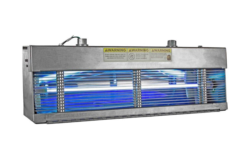 Indirect UV Air Disinfection Fixture - UV-C - Destroys Airborne Bacteria & Viruses - 120V - 7.5W Total UV Output - Wall Mount - 50' 16/3 SOOW Cord