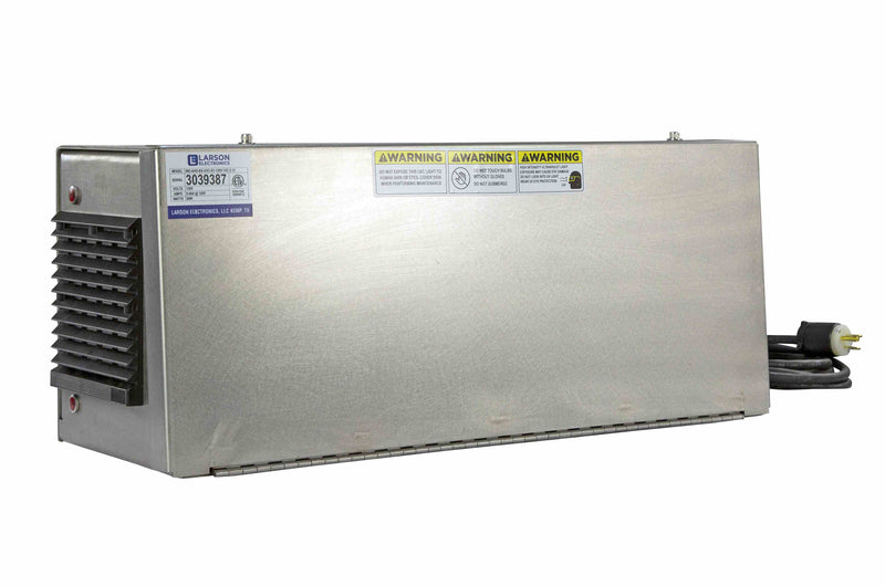 Larson UV Air Sanitation Purifier - 120V - (2) 18" UVC Lamps, 15' Cord - Occupied Areas/Wall Mount - PC