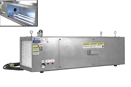 UV Air Sanitation Purifier - 120V - (2) 60W T8 UVC Lamps - 15' 16/3 SOOW Cord - Occupied Areas - Ceiling Mount