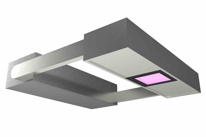 10W Far-UV Sanitation Light - (1) 222 nm UVC Microplasma Board - Wall Mount w/ (2) 6" Arms - 10' Cord