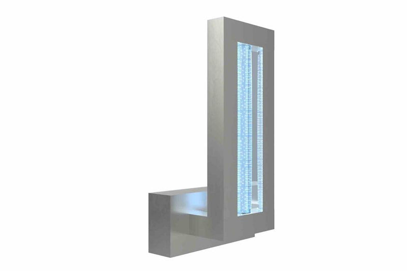 18" Far-UV Sanitation Wall Scone Light - (1) 40W 222nm Excimer Lamp - Aluminum/Indoor Use - Timer / Motion Sensor