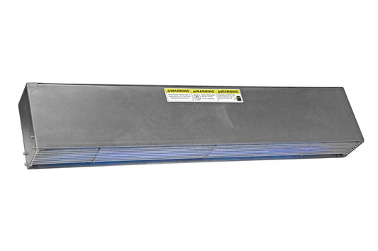 Door Barrier Germicidal UV-C Fixture - (1) 20W UV-C Fluorescent Lamp - 24" Wide - Hospital Grade Stainless Steel