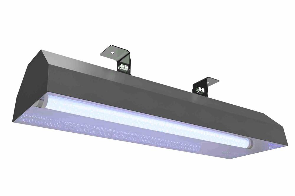 40W Far-UV Excimer Disinfection Fixture - (1) 222nm Lamp - 1-Foot Fixture - Pivoting Back Mount