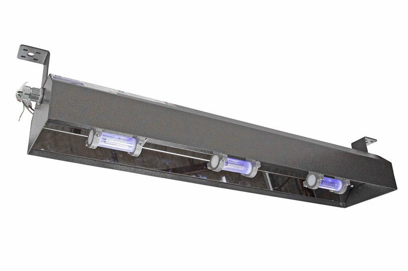 120W Far-UV Excimer Disinfection Fixture - (3) 222nm Lamp - 3-Foot Fixture - L Bracket End Mount