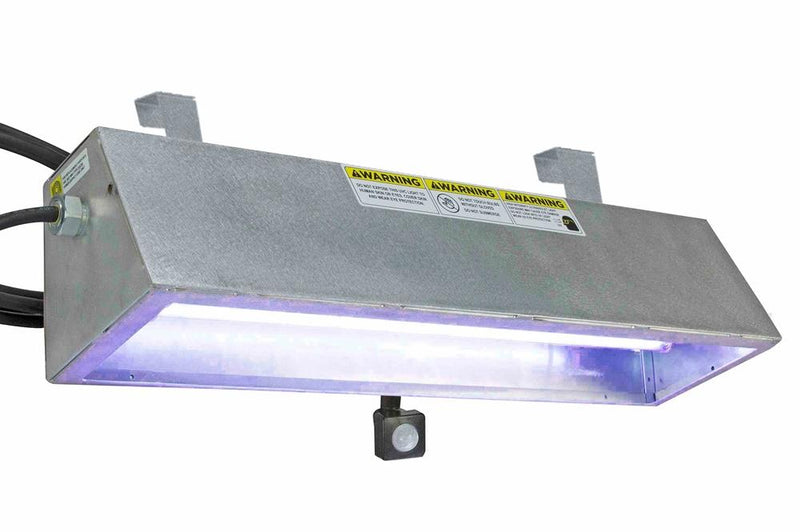 Far-UVC Sanitizer - (1) 40W 222nm Excimer Lamp - Aluminum, Door Hanging Mount -15' 16/3 SOOW Cord