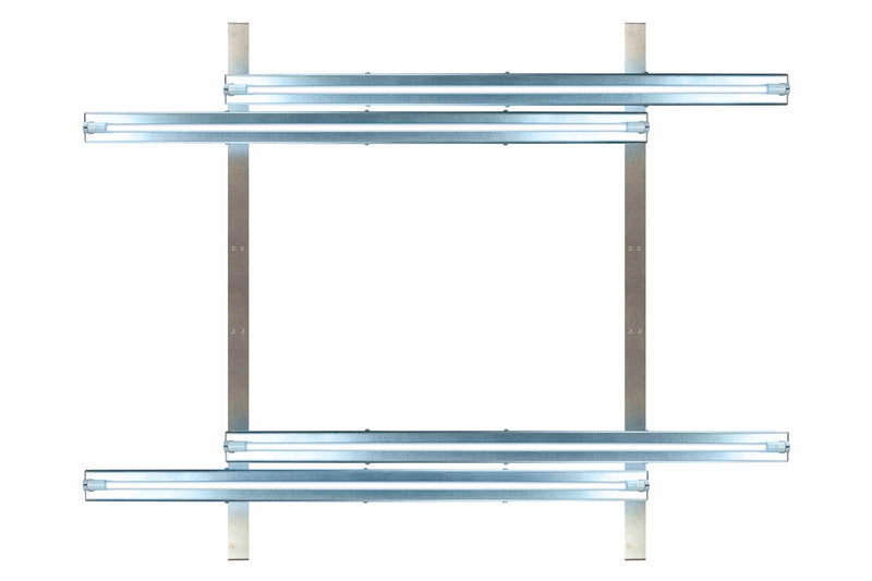 Larson High Output UV AC Coil Disinfection for HVAC - (4) UVC Lamps - (2) Ballasts - (4) Mounting Kits - 72" x 52" Coils