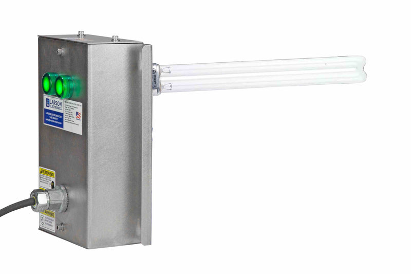 Larson 40W UV Air Duct Disinfection Fixture - Far UV-C - Destroys Airborne Bacteria & Viruses - 120V - 40 uW/cm2 UV Intensity - Single Ended PS