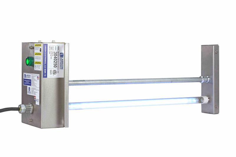 Larson 24" UV Air Duct Disinfection Fixture - UV-C - Destroys Airborne Bacteria & Viruses - 120V - 9.1W Total UV Output - Air Duct Mount