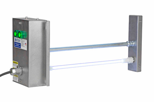 Larson 24" High Output UV Air Duct Disinfection Fixture - UV-C - Destroys Airborne Bacteria & Viruses - 120V - 13.3W Total UV Output - Air Duct Mount