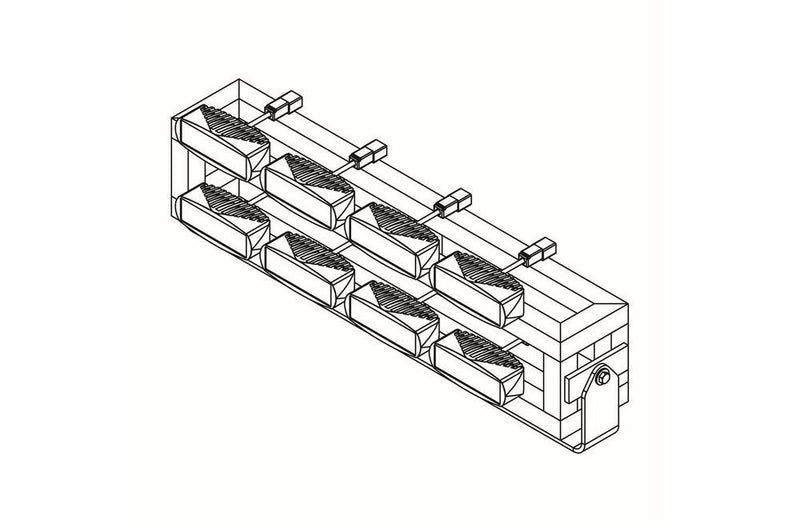 160W Ultraviolet LED System - 365NM - (8) UV LED Lamps - 9-42V DC -20' Cord Per Light