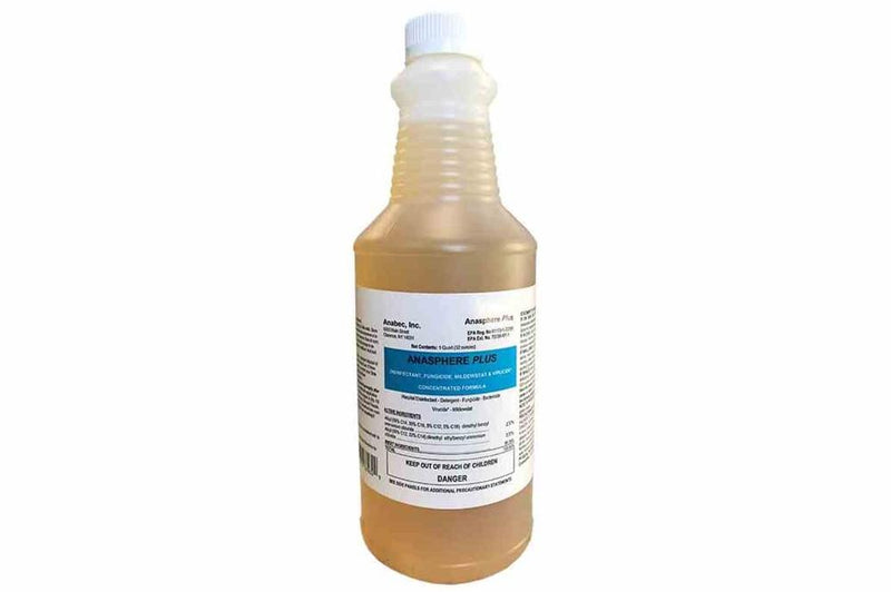 Anabec Anasphere Plus Concentrated Disinfectant - 2 oz/gl Dilution Rate, 1 Quart Makes 16 Gallons - EPA Registered Disinfectant