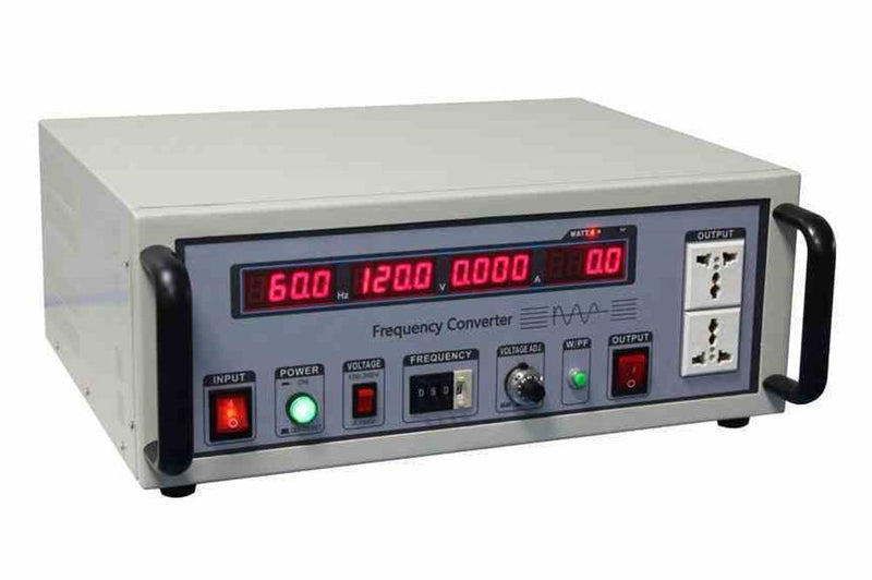 0.5 kVA Solid-State Frequency Converter - 220V EU, 50Hz Input to 110V US, 60Hz Output - 1PH - Front Handles