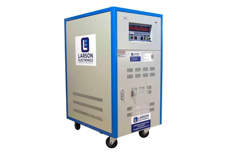 10 KVA Solid-state Frequency Converter - 208V 1PH, 60Hz Input to 220V 1PH, 50Hz Output - 1PH - Mobile w/ Wheels