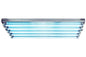 150W Industrial UVC Fluorescent Fixture - 304 SS - (5) 3' UV Lamps - Surface Mount - 6' Cord