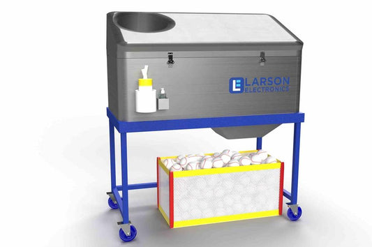 300W UVC Induction Baseball and Softball Sanitation Box - (2) Induction Lamps, (4) Casters - Stainless Steel