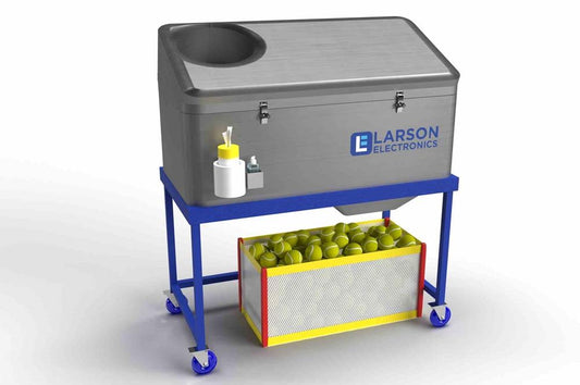 300W UVC Induction Tennis Ball Sanitation Box - (2) Induction Lamps, (4) Casters - Stainless Steel
