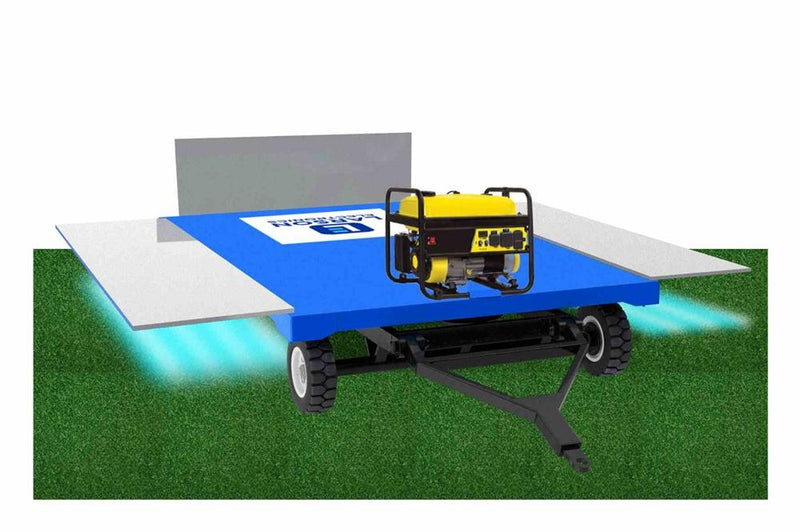 Grass Cleaning UV Disinfection Cart - (12) UVC Lamps - Gas Generator - Stainless Steel Wire Guard