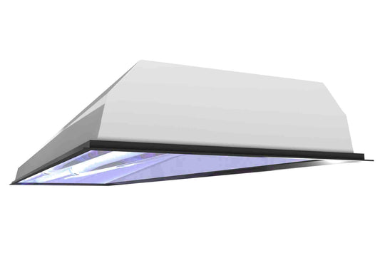 Larson 80W 1X4 Recessed Troffer Mount UV Sanitation Fixture - 120/277V AC - (2) Far-UVC Excimer Lamps - Kills 99% of Viruses