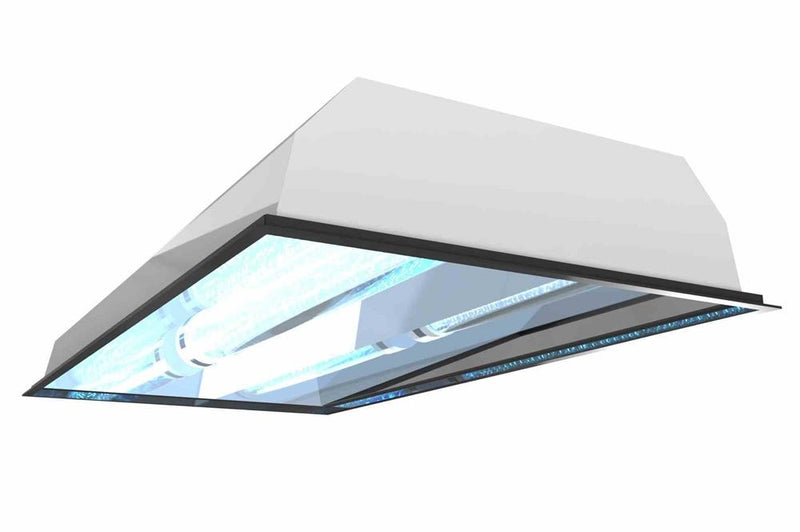 40W 2X4 Recessed Troffer Mount UV Sanitation Fixture - 120/277V AC - (1) Far-UVC Excimer Lamp - Kills 99% of Viruses - Motion Sensor