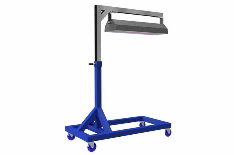 150W Far-UV Excimer Disinfection Fixture w/ Articulating Boom - (1) 222nm Lamp - 2-Foot Fixture - Wheeled Base