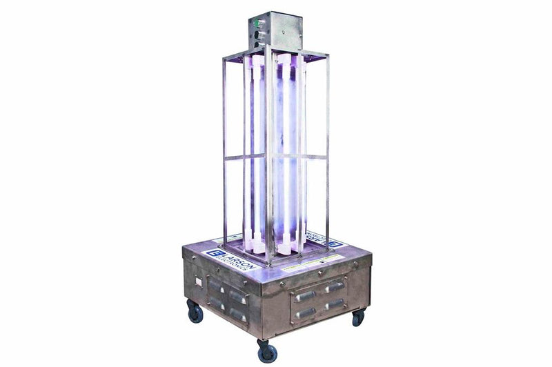 Portable Industrial Far-UV Sanitation Light - Kills 99% of Viruses - 500 sq.ft. Area - (4) Far-UVC Lamps - Digital Timer - 25' SOOW Cord