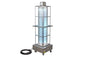 Industrial Portable UV Sanitation Cart - Kills 99% of Viruses - 12,800 sq. ft. Area - 304 Stainless Steel - 50' Cord - Shatterproof Bulbs