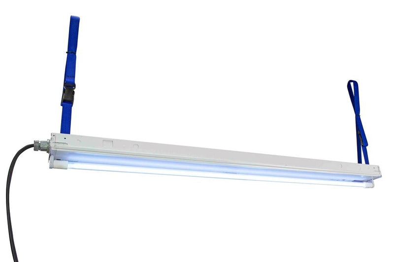 UV Sanitation Light for Vehicles - 12V DC, Wireless Remote - Adjustable Nylon Straps - 10' SOOW Cord w/ Auto Plug