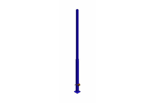 Larson 20 Foot Fold Over Light Pole - Single Stage Light Tower - Steel Plate Platform - Slip Fitter - PuriLite