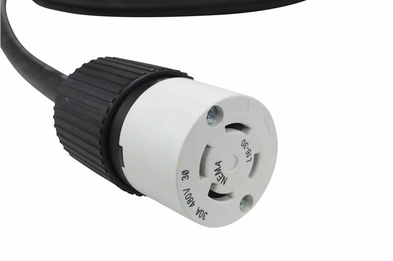 Larson Twist Lock Receptacle Rated for 30 Amps - 3 Pole, 4 Wire - 480V