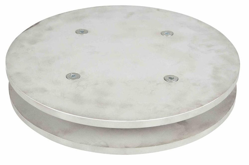 Industrial Lazy Susan - 16"OD - 1000 lb Capacity - CNC-Machined Aluminum - Stainless Steel Hardware - Locking Device