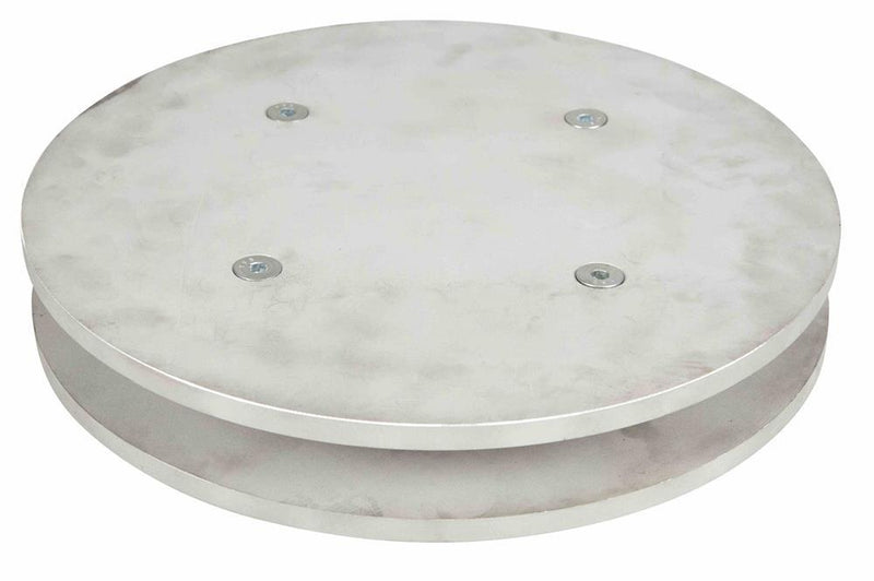 Industrial Lazy Susan - 24"OD - 1000 lb Capacity - CNC-Machined Aluminum - Stainless Steel Hardware