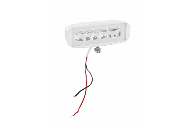 Larson LED Spreader Deck Light- (4) LEDS- White Aluminum Housing - Dual Colors - Dimmable