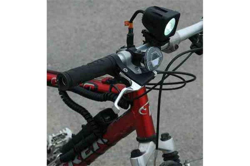 LED Light Emitter Bike Mount Kit - 10 Watt LED - 45'L X 40'W Flood Beam - 2 hour Run Time