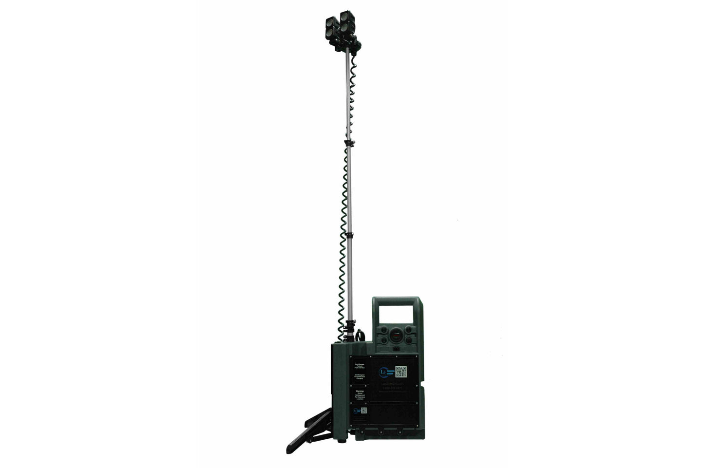 Larson AASDA Portable LED Light Tower w/ Telescoping Light Heads - 4, 10-Watt LEDs - Rechargeable Battery