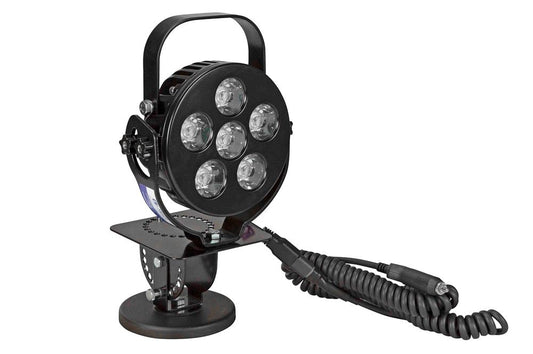 60 Watt LED Light Bar - 6 X 10 WATT LEDs - Aluminum Housing - 5400 Lumens - Adjustable Locking Base