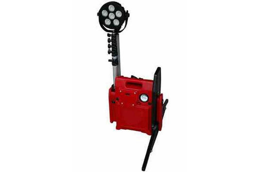 Portable, Rechargeable LED Light Tower - 6, 10-Watt LEDs - 5400 Lumen - 6.5 Hour Runtime