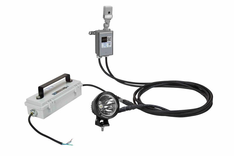 LED Flag Pole Spot Light w/ Integrated Photocell - 25 Watt LED - 12-32V DC