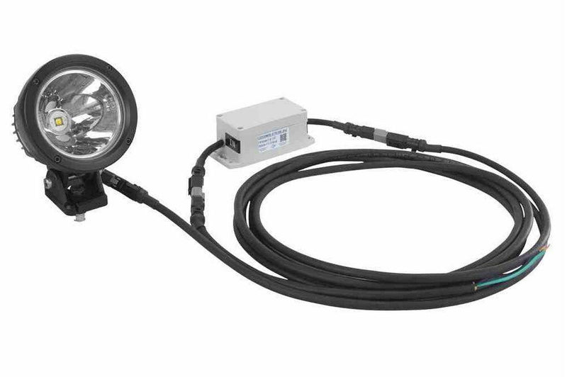 25 Watt High Intensity LED Light - 12-32V DC - 1000ft Spot Beam - 4.5"OD - 2HZ Strobe Light