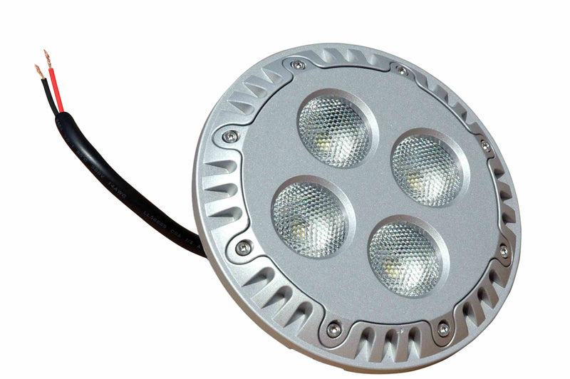 Larson LED PAR 46 Bulb - Replaces PAR 46 Incandescent Bulb - (4) 10W LEDs - 3600 Lumens - Mil-Spec Wiring