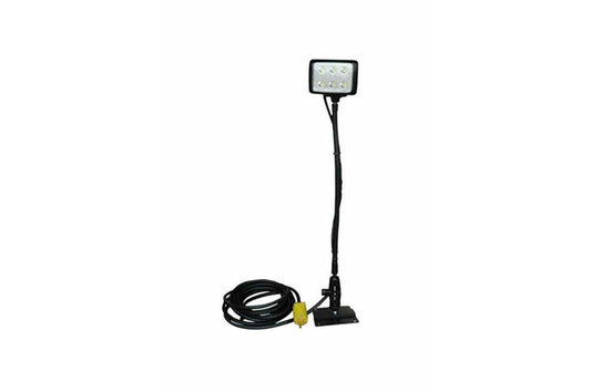 High Output LED Light Emitter w/ Double Ball Joint - 4"x4" Permanent Mounting Base - 120-240V AC