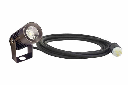 18 Watt LED Fixture for Industrial Lighting - Aluminum Housing 120/277 or 12/24VDC - IP65 Waterproof - 10' Cord w/ Cord Cap