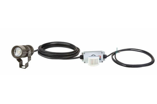 18 Watt LED Industrial Light Fixture - Day/Night Sensor - Aluminum - 120-277V AC - IP65 Waterproof
