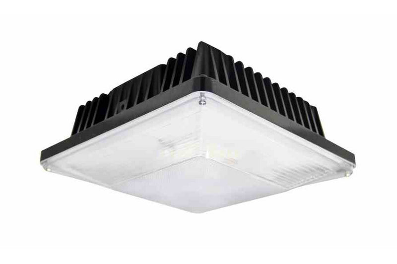 Larson 30W LED Canopy Light - Replaces 100 Watt Metal Halide Fixtures - 120-277V AC - IP65 - Ceiling Mount