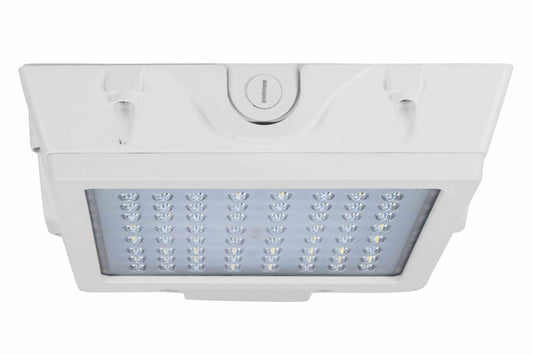 Larson 55 Watt Low Profile LED Canopy Light - Replaces 250 Watt MH Fixtures - 120-277V AC - IP65 Rated