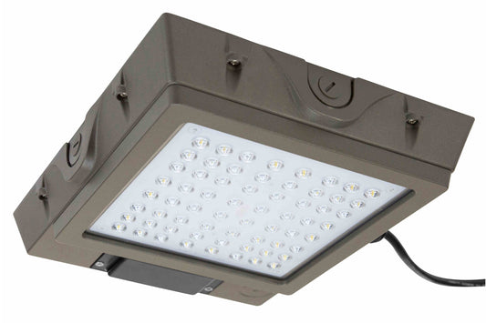 Larson 60 Watt Low Profile LED Canopy Light - 120-277V AC - IP65 Rated